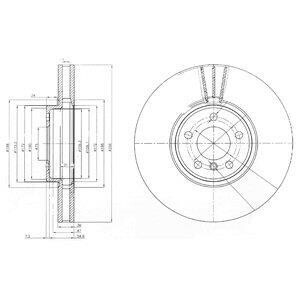 Тормозной диск Delphi BG9004