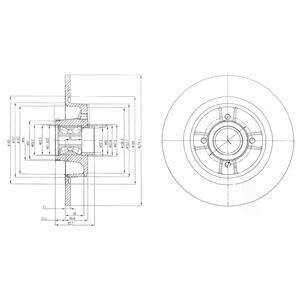 Диск гальмівний з підшипником Delphi BG9029RSC