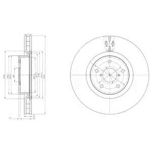 Тормозной диск Delphi BG9055