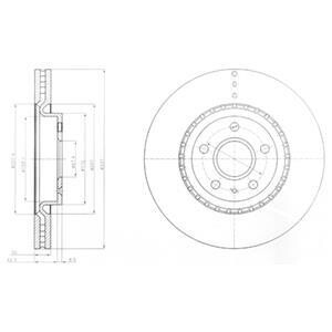 Тормозной диск Delphi BG9068