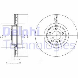 Диск гальмівний Delphi BG9079C