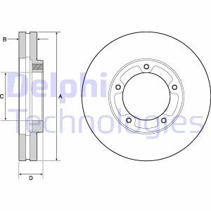 Тормозной диск Delphi BG9139