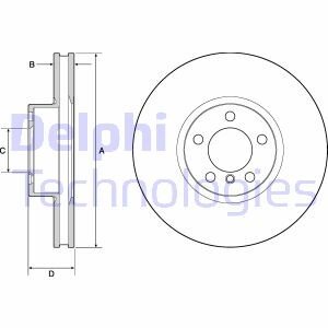 Диск гальмівний Delphi BG9141C