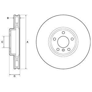 Тормозные диски Delphi BG9155C