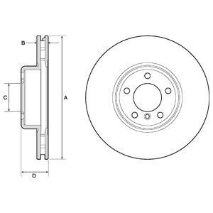 Гальмівний диск Delphi BG9157C