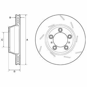 Гальмівний диск Delphi BG9165C