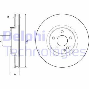 Тормозной диск Delphi BG9174C