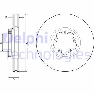 Тормозной диск Delphi BG9176C