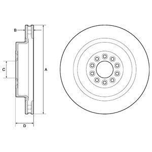 Гальмівний диск Delphi BG9182C