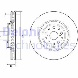 Тормозной диск Delphi BG9186C