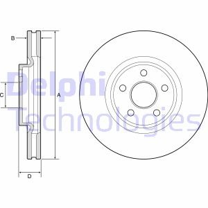 Диск гальмівний Delphi BG9203C