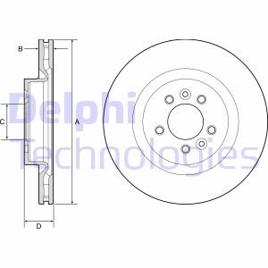 Тормозной диск Delphi BG9204C