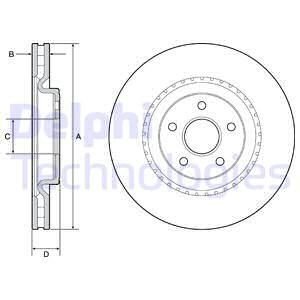 Тормозной диск Delphi BG9213C