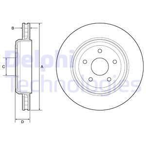 Тормозной диск Delphi BG9214C