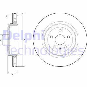 Диск гальмівний Delphi BG9221C