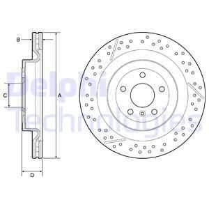 Тормозной диск Delphi BG9223C