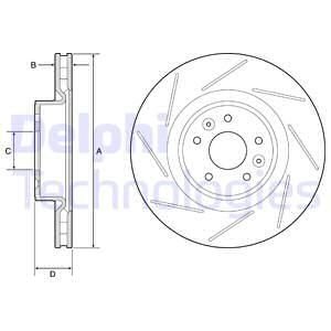 Диск гальмівний Delphi BG9224C