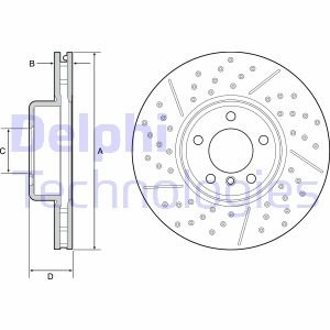 Тормозной диск Delphi BG9234C