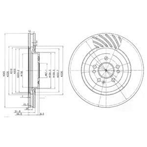 Тормозной диск Delphi BG9759