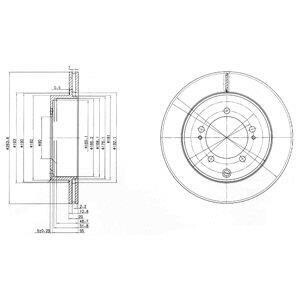 Гальмівний диск Delphi BG9849