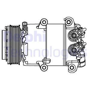 KOMPRESOR KLIM.FORD FOCUS III 12- Delphi CS20466