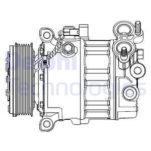 KOMPRESOR KLIM.FORD FOCUS III 11- Delphi CS20512