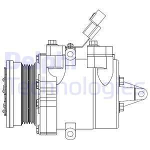 KOMPRESOR KLIM.MITSUBISHI COLT 08- Delphi CS20534