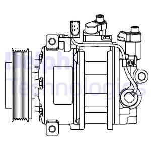 KOMPRESOR KLIM.AUDI A4 00- Delphi CS20546