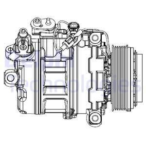 KOMPRESOR KLIM.BMW 3 E90 05- Delphi CS20547