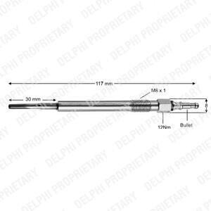 Свічка розжарювання Delphi HDS414