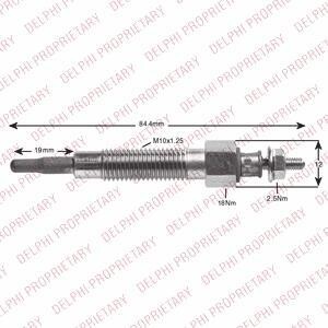 Свічка розжарювання Delphi HDS425