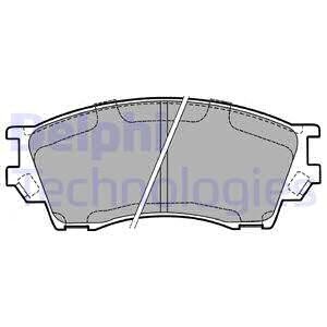 Комплект тормозных колодок, дисковый механизм Delphi LP1063