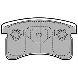 Гальмівні колодки, дискове гальмо (набір) Delphi LP1141