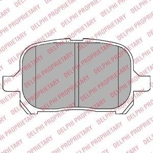 Комплект тормозных колодок, дисковый механизм Delphi LP1144