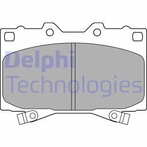 Комплект тормозных колодок, дисковый механизм Delphi LP1308