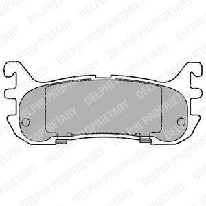 Гальмівні колодки, дискове гальмо (набір) Delphi LP1452