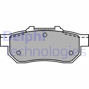 Комплект тормозных колодок, дисковый механизм Delphi LP1456