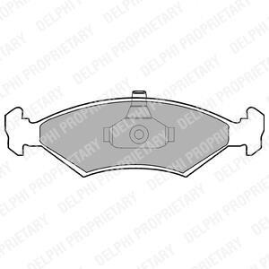 Гальмівні(тормозні) колодки Delphi LP1604