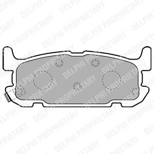Гальмівні колодки, дискове гальмо (набір) Delphi LP1752