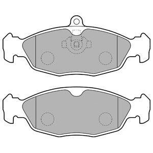 Гальмівні колодки, дискове гальмо (набір) Delphi LP1755