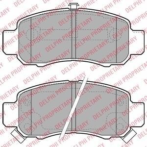 Гальмівні колодки, дискове гальмо (набір) Delphi LP1973