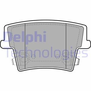 Комплект тормозных колодок, дисковый механизм Delphi LP2035