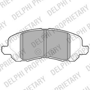 Комплект тормозных колодок, дисковый механизм Delphi LP2038