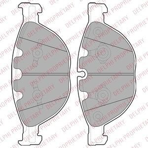 Гальмівні колодки, дискове гальмо (набір) Delphi LP2041