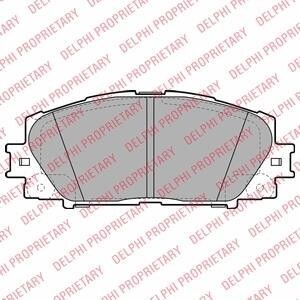 Комплект тормозных колодок, дисковый механизм Delphi LP2135