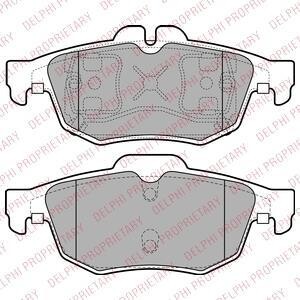 Комплект тормозных колодок, дисковый механизм Delphi LP2259