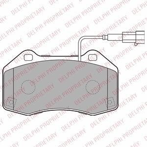 Комплект тормозных колодок, дисковый механизм Delphi LP2280