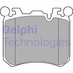 Комплект тормозных колодок, дисковый механизм Delphi LP2287