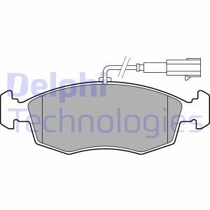 Комплект тормозных колодок, дисковый механизм Delphi LP2288