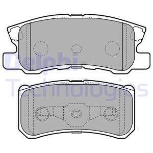Гальмівні колодки, дискові Delphi LP2483 (фото 1)